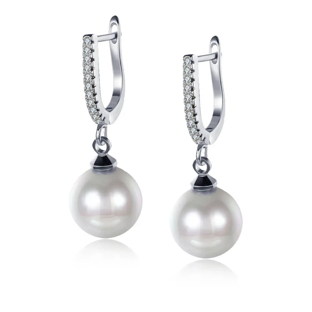 Perlové náušnice Marianne White Pearl