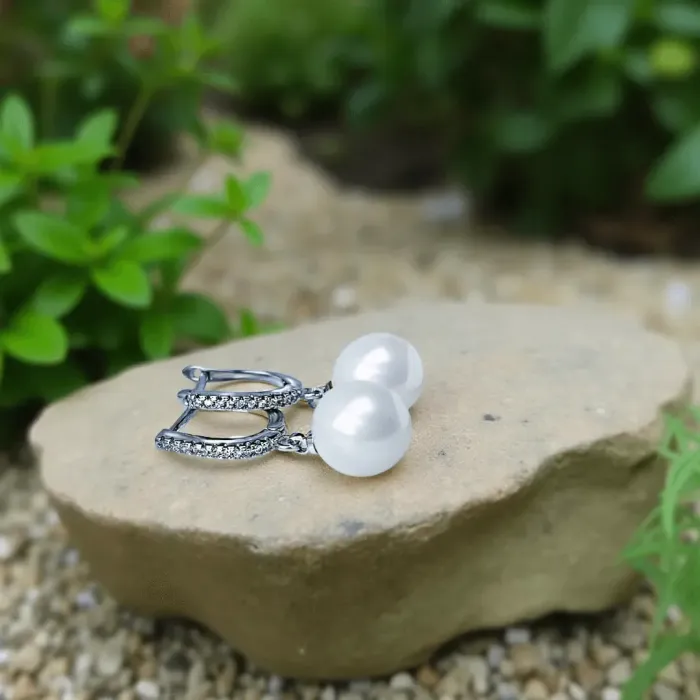 Perlové náušnice Marianne White Pearl