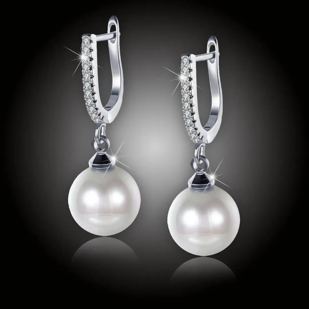 Perlové náušnice Marianne White Pearl 2