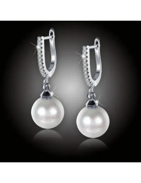 Perlové náušnice Marianne White Pearl