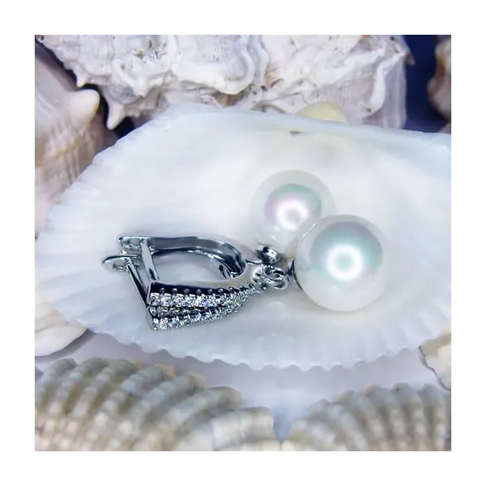 Perlové náušnice Marianne White Pearl