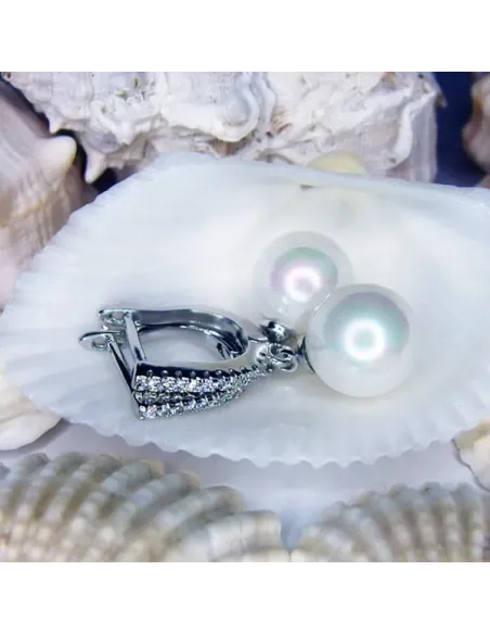 Perlové náušnice Marianne White Pearl