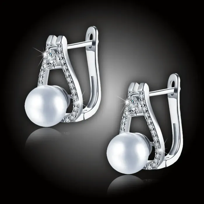 Perlové náušnice Venus White Pearl