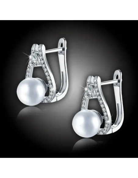 Perlové náušnice Venus White Pearl