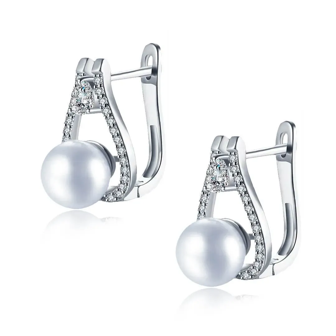 Perlové náušnice Venus White Pearl