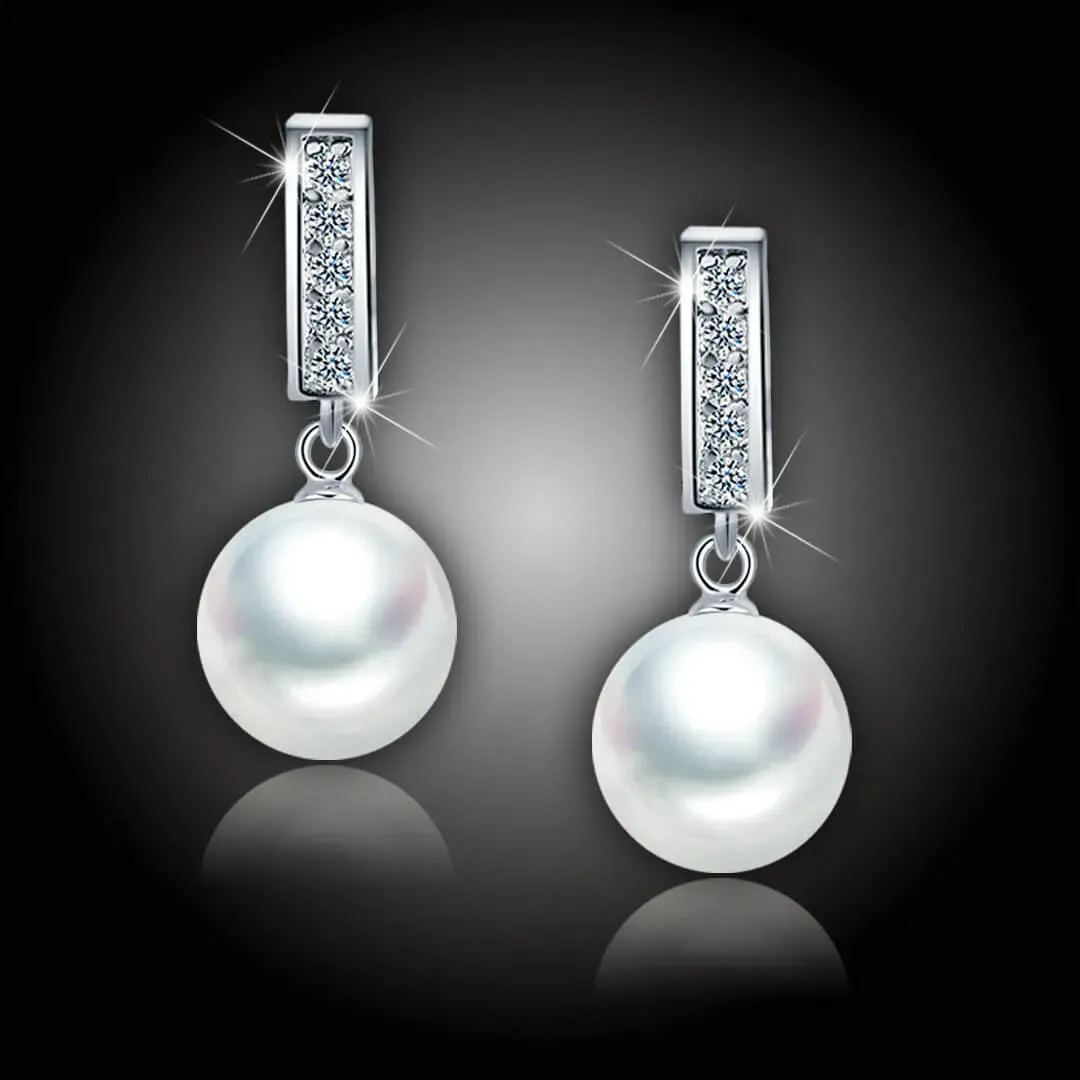 Perlové náušnice Giselle White Pearl 2