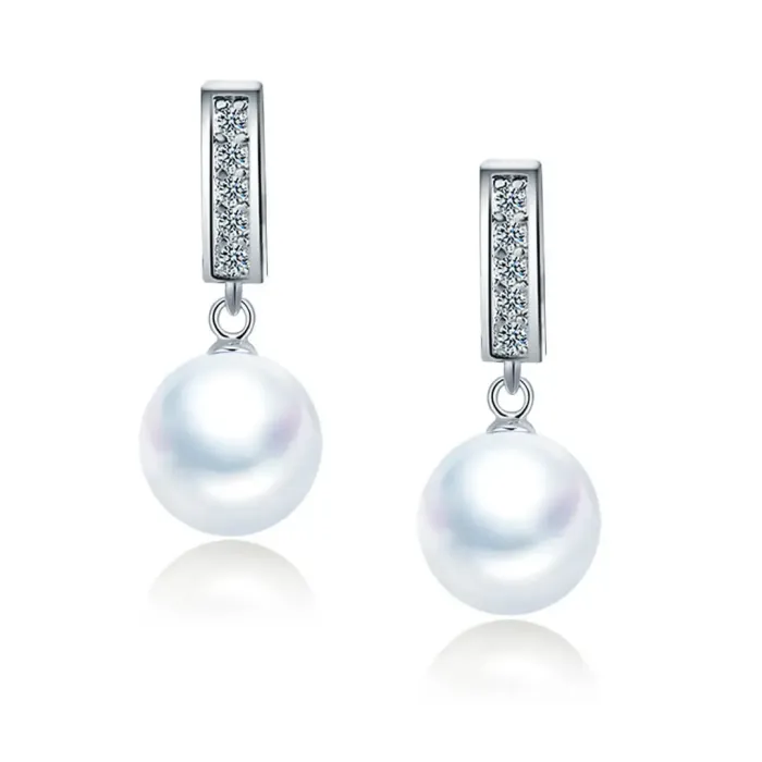 Perlové náušnice Giselle White Pearl