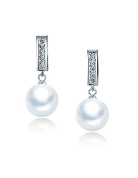 Perlové náušnice Giselle White Pearl