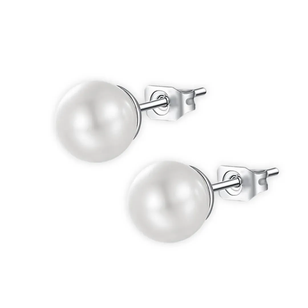 Perlové náušnice Elegance White Pearl