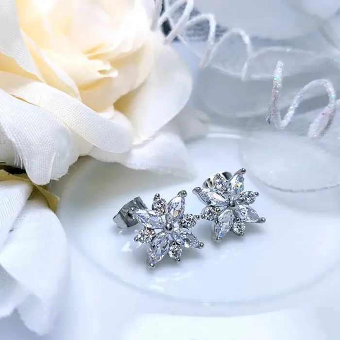 Náušnice La Diamantina Diamond Flower