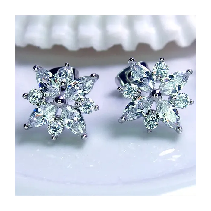 Náušnice La Diamantina Diamond Flower