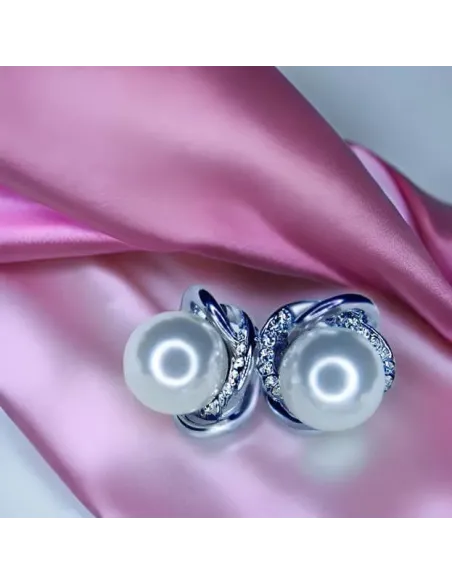 Perlové náušnice Annabelle White Pearl