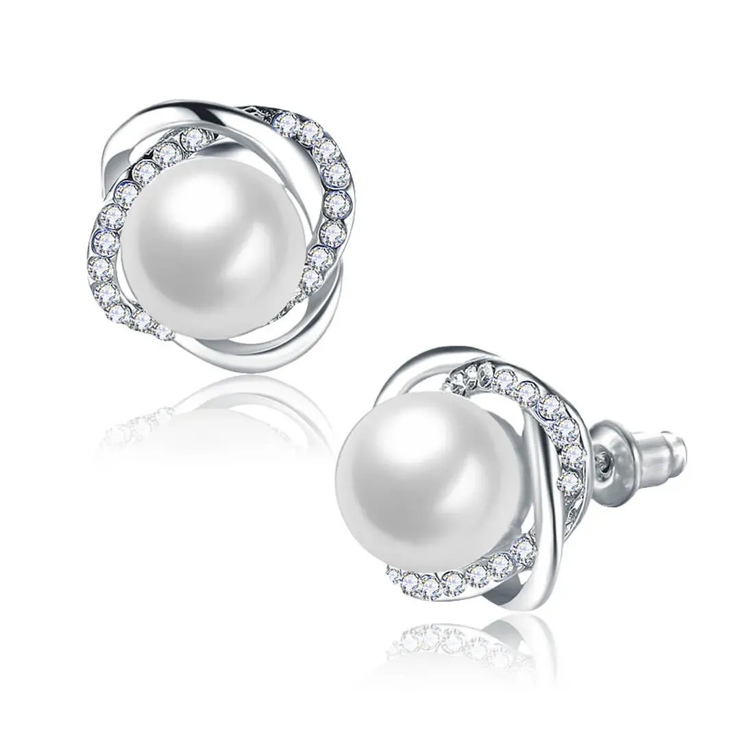 Perlové náušnice Annabelle White Pearl