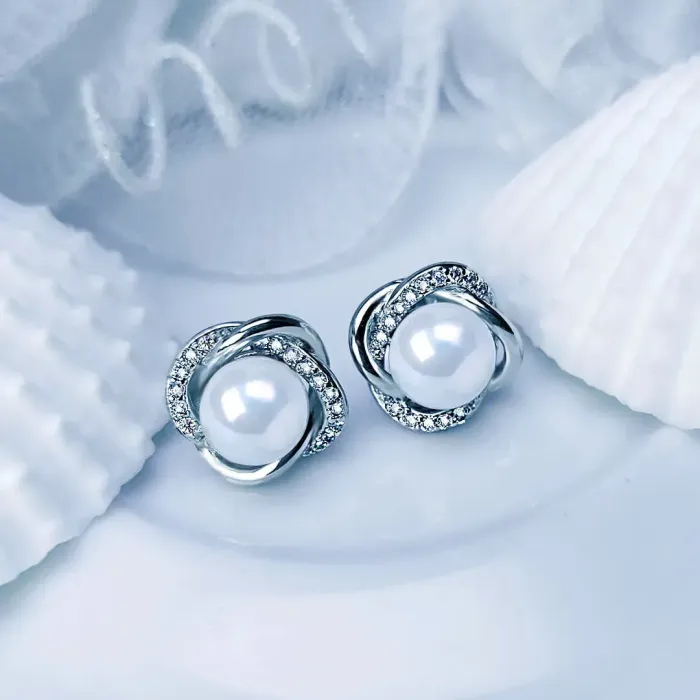 Perlové náušnice Annabelle White Pearl