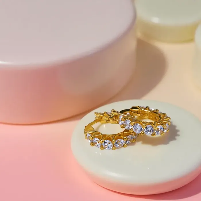 Náušnice La Diamantina Silvia Gold