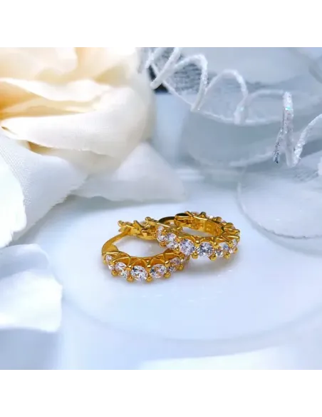 Náušnice La Diamantina Silvia Gold