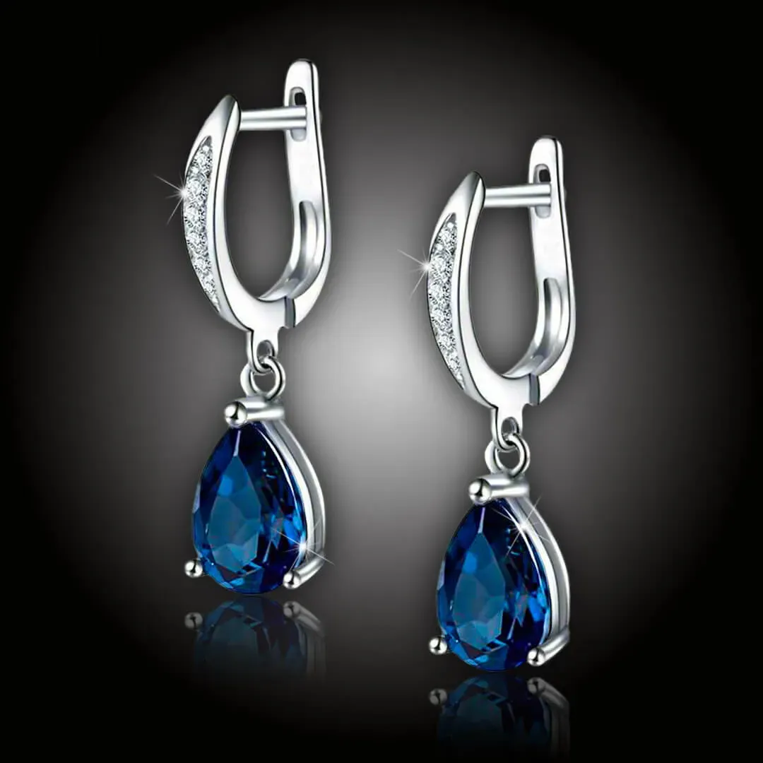 Náušnice Brillance Adele Royal Blue 2