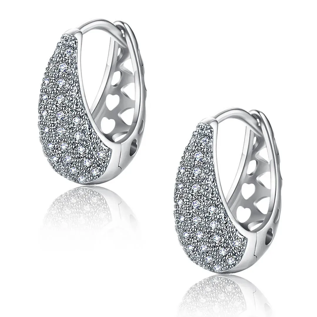 Elegantní náušnice La Diamantina Chantal s čirými zirkony