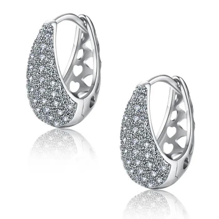 Elegantní náušnice La Diamantina Chantal s čirými zirkony