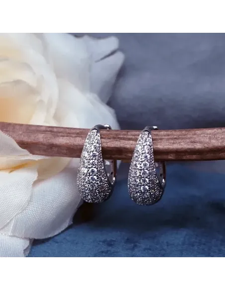 Elegantní náušnice La Diamantina Chantal s čirými zirkony