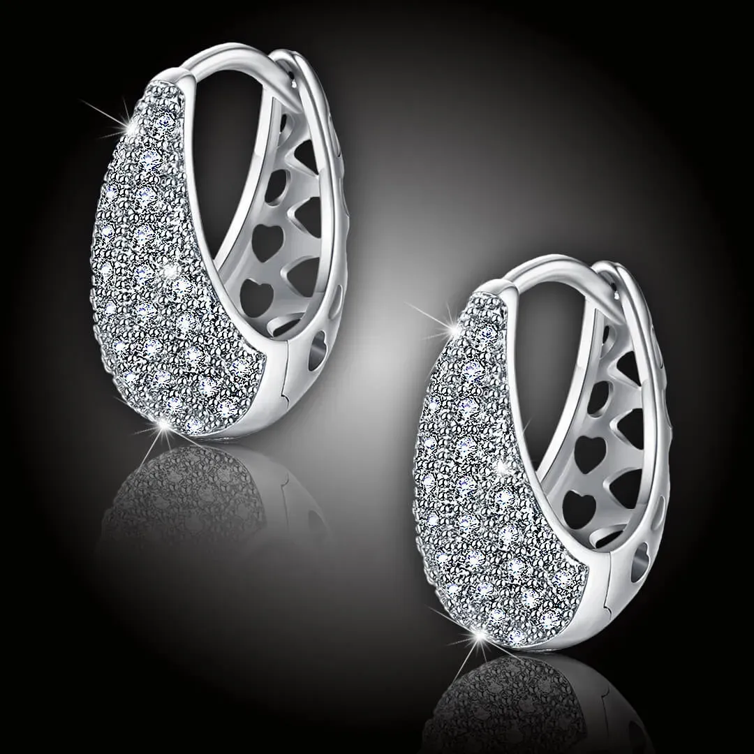 Elegantní náušnice La Diamantina Chantal s čirými zirkony 2