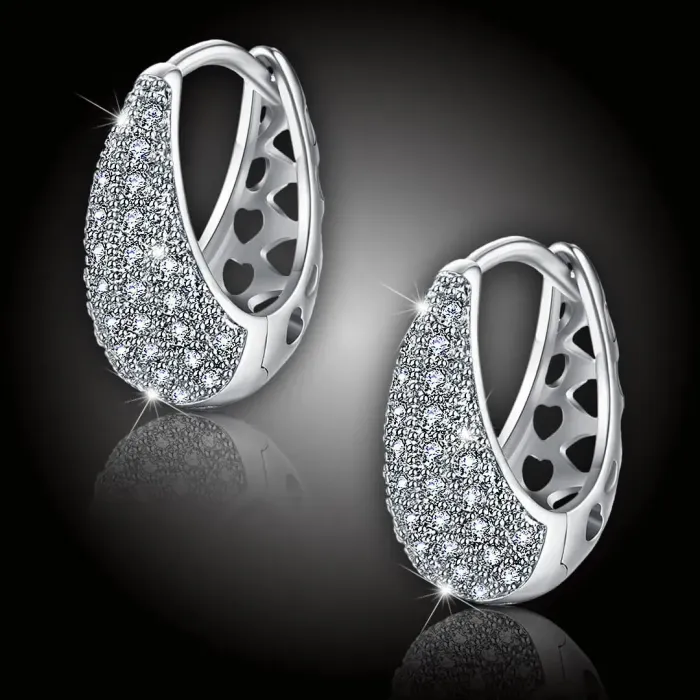 Elegantní náušnice La Diamantina Chantal s čirými zirkony