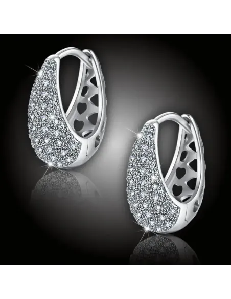 Elegantní náušnice La Diamantina Chantal s čirými zirkony