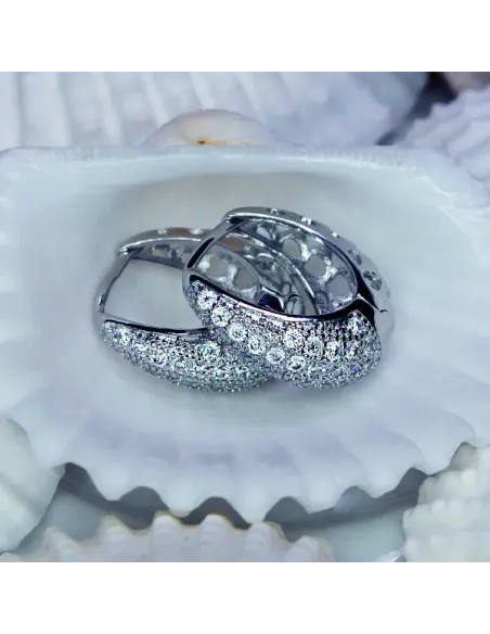 Elegantní náušnice La Diamantina Chantal s čirými zirkony