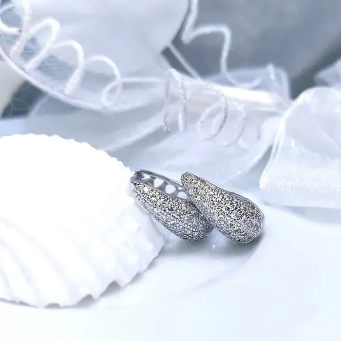 Elegantní náušnice La Diamantina Chantal s čirými zirkony