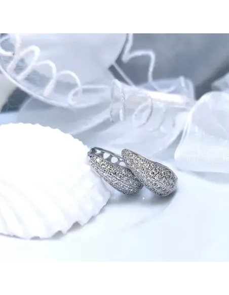 Elegantní náušnice La Diamantina Chantal s čirými zirkony