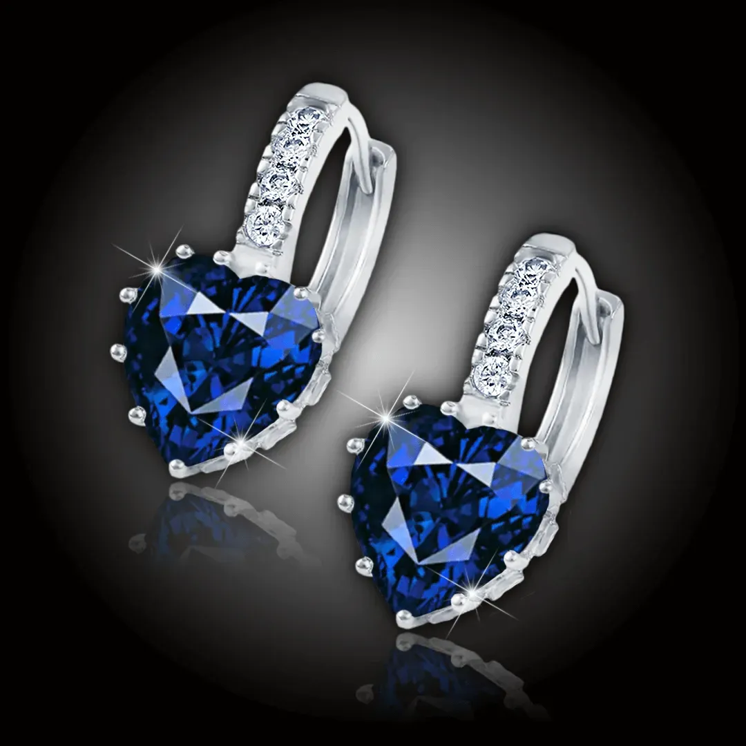 Náušnice Brillance Lovely Royal Blue s krystaly Swarovski® 2