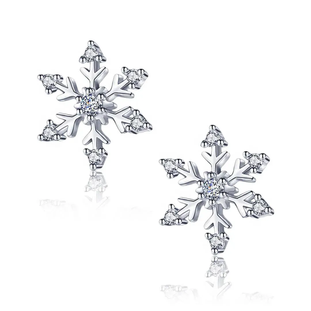 Náušnice La Diamantina Elegant Snowflake