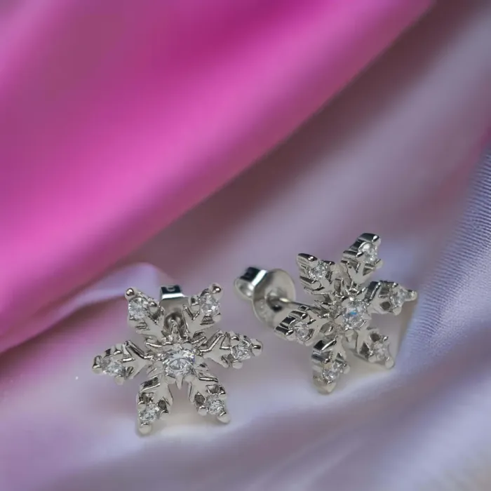 Náušnice La Diamantina Elegant Snowflake