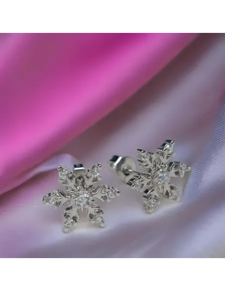Náušnice La Diamantina Elegant Snowflake