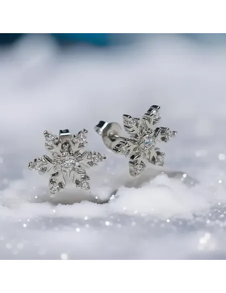 Náušnice La Diamantina Elegant Snowflake