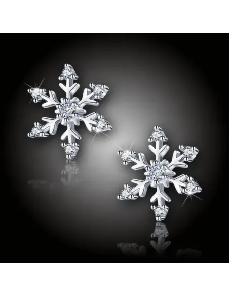 Náušnice La Diamantina Elegant Snowflake