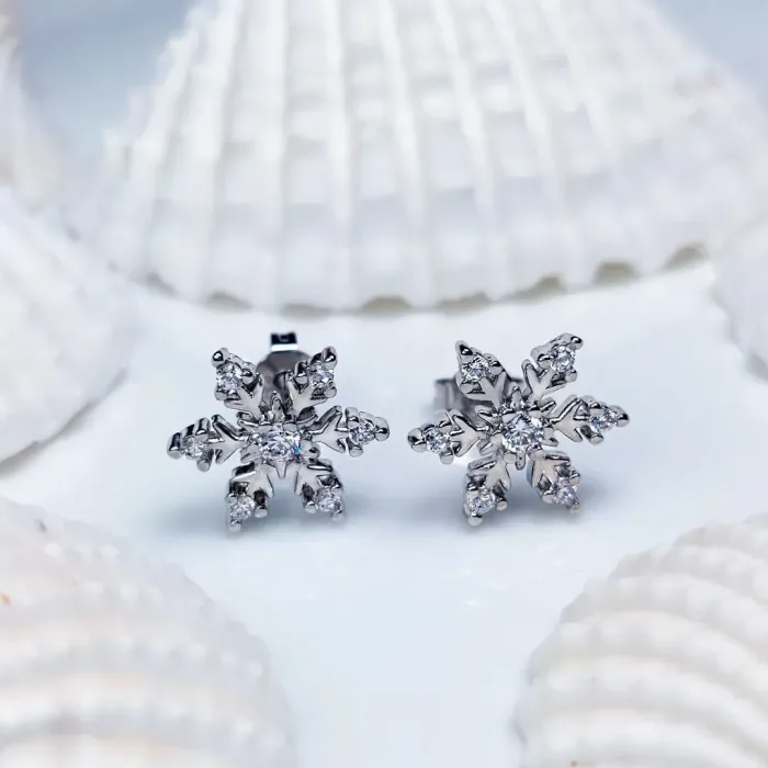 Náušnice La Diamantina Elegant Snowflake