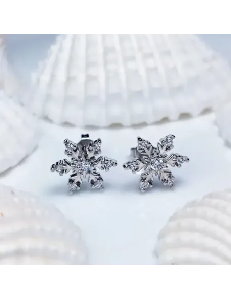 Náušnice La Diamantina Elegant Snowflake