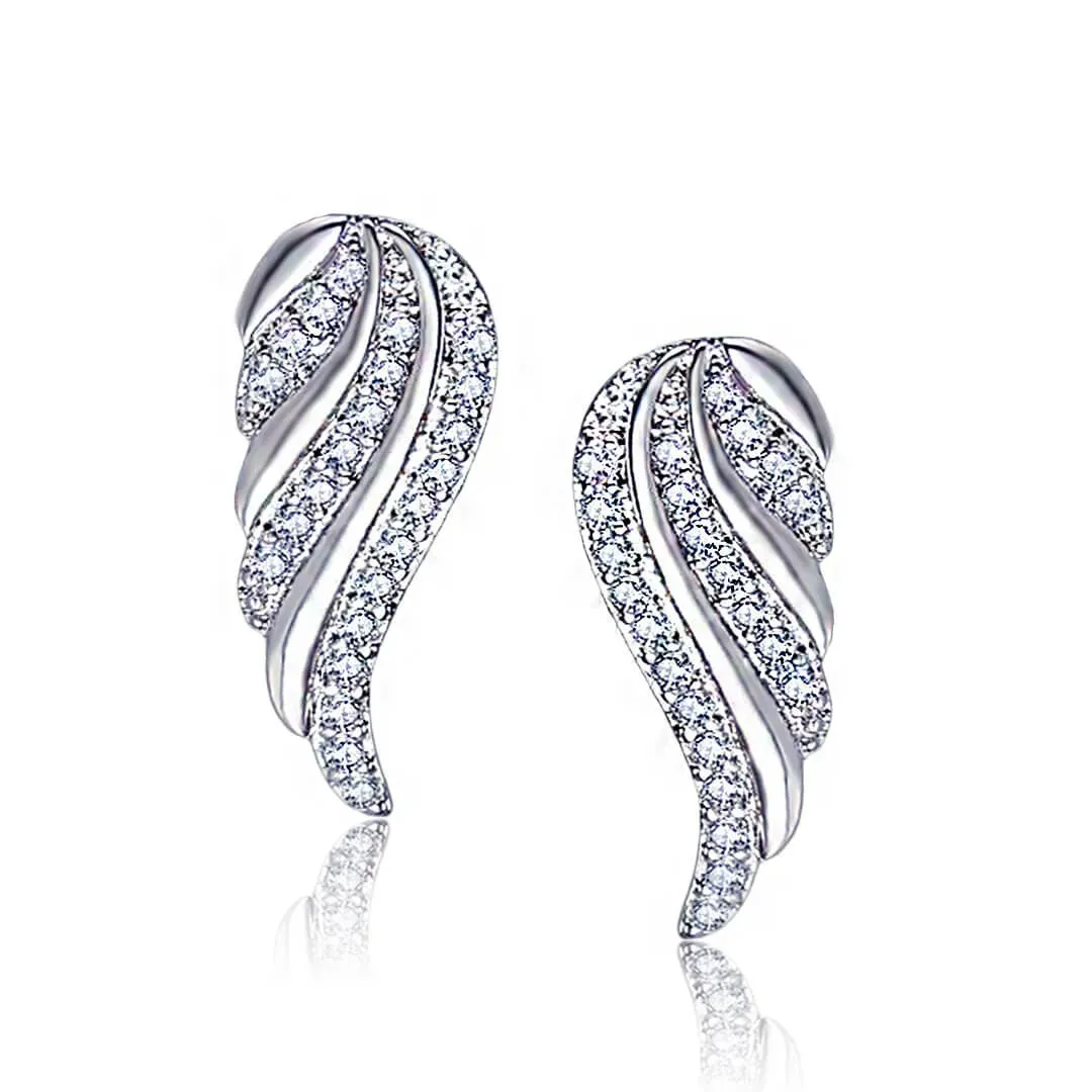 Náušnice La Diamantina Crystal Angel Wings