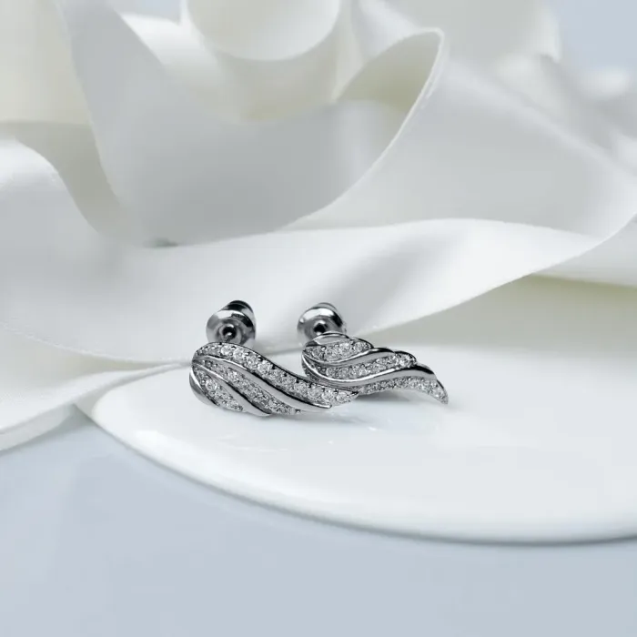 Náušnice La Diamantina Crystal Angel Wings