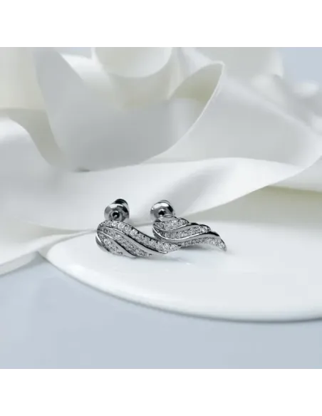 Náušnice La Diamantina Crystal Angel Wings