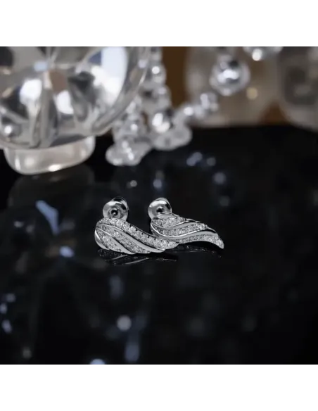 Náušnice La Diamantina Crystal Angel Wings