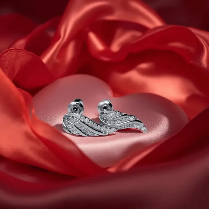 Náušnice La Diamantina Crystal Angel Wings