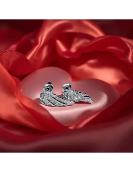 Náušnice La Diamantina Crystal Angel Wings