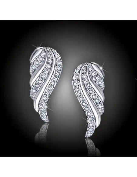 Náušnice La Diamantina Crystal Angel Wings