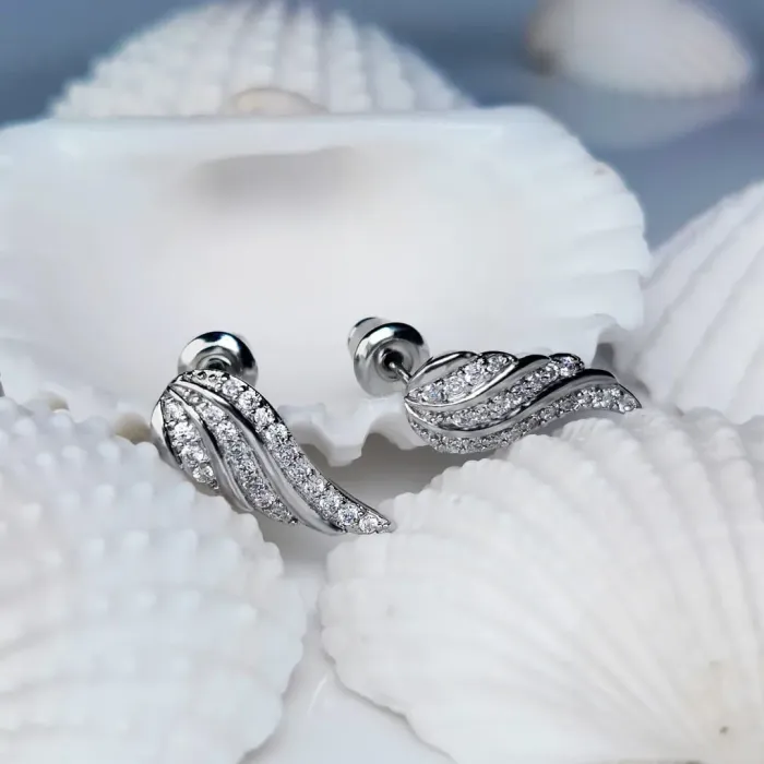 Náušnice La Diamantina Crystal Angel Wings