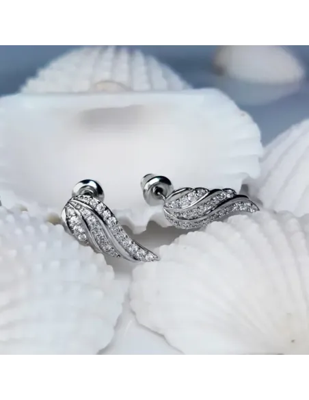 Náušnice La Diamantina Crystal Angel Wings