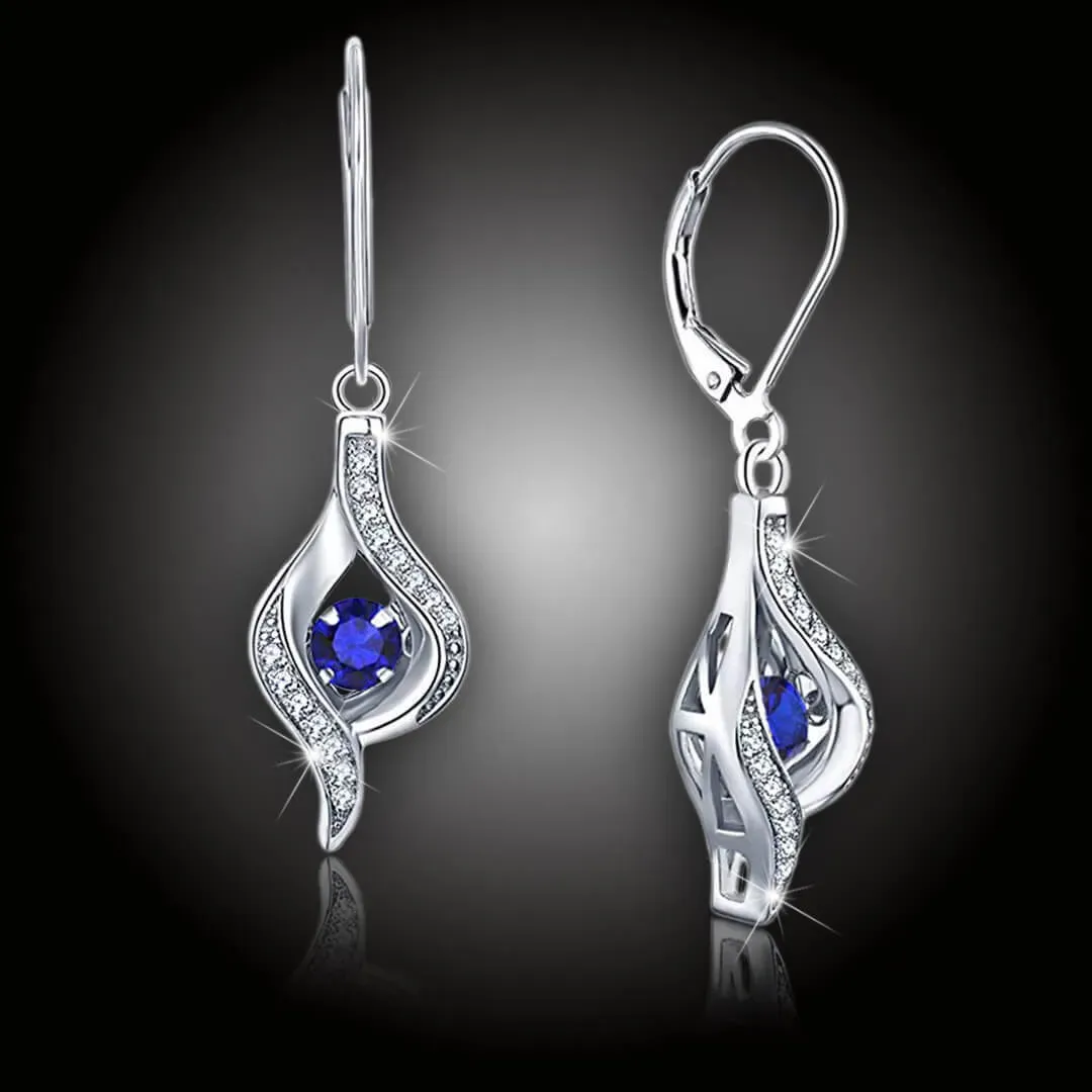 Náušnice Brillance Gloria Royal Blue 2