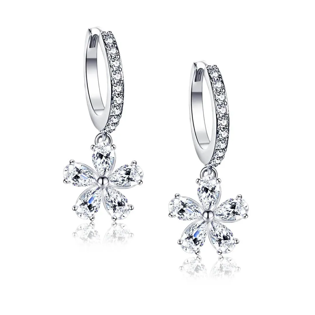 Náušnice La Diamantina Crystal Flower