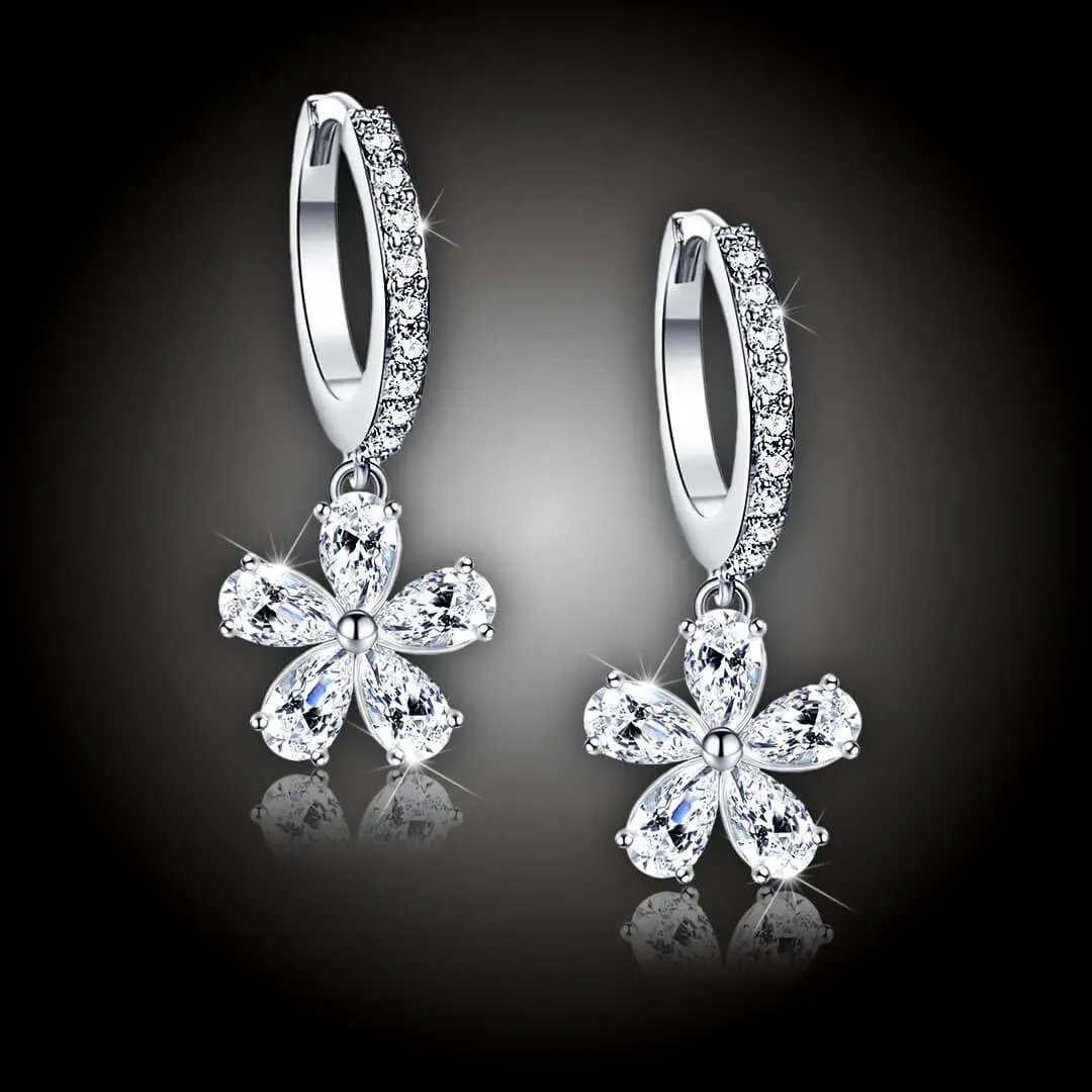 Náušnice La Diamantina Crystal Flower 2